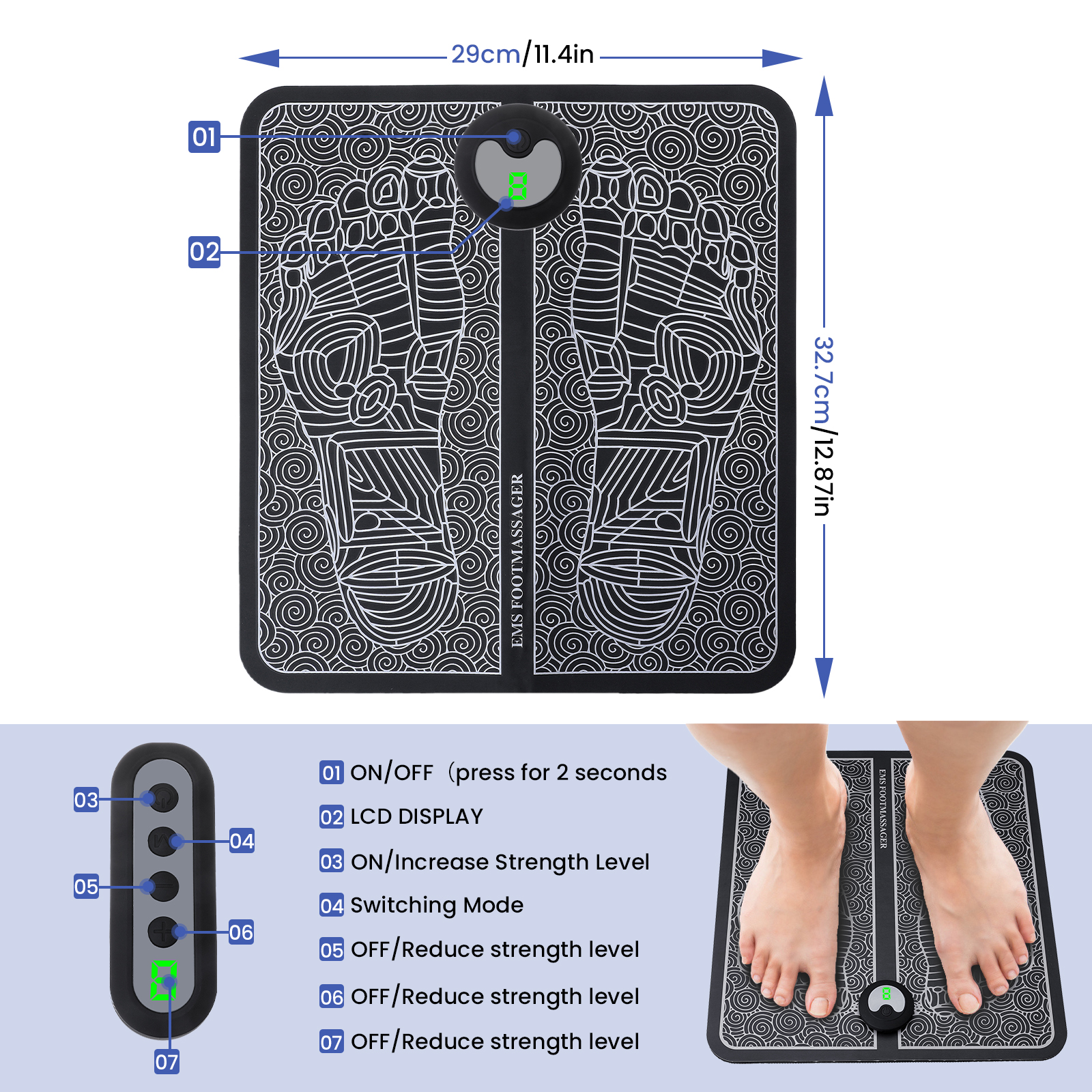 EMS-Physiotherapy-Foot-Massage-Mat-6-Modes-9-Levels-Portable-Leg-Blood-Circulation-Massager-Relax-De-1891903-8