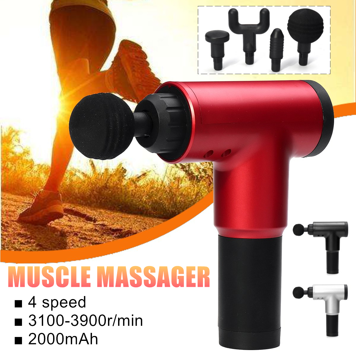 Electric-Percussive-Massager-4-Levels-Muscle-Vibrating-Relaxing-Pain-Relief-Therpy-Device-with-4-Mas-1649926-1