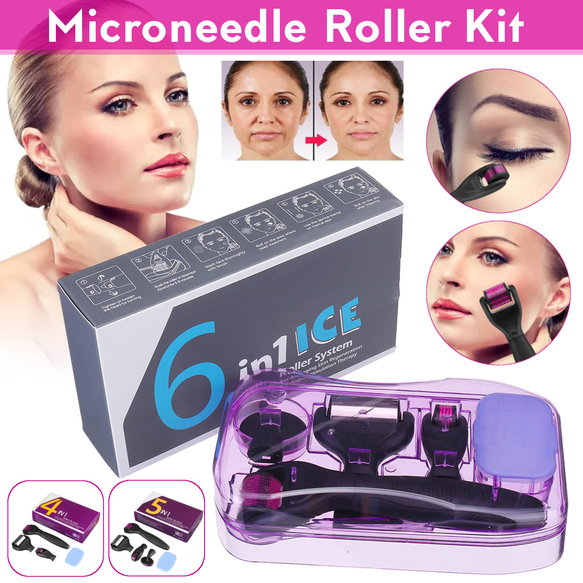Microneedle-Micro-Needle-Roller-Kit-Therapy-Skin-Care-05-20mm-Anti-aging-Acne-1820421-1