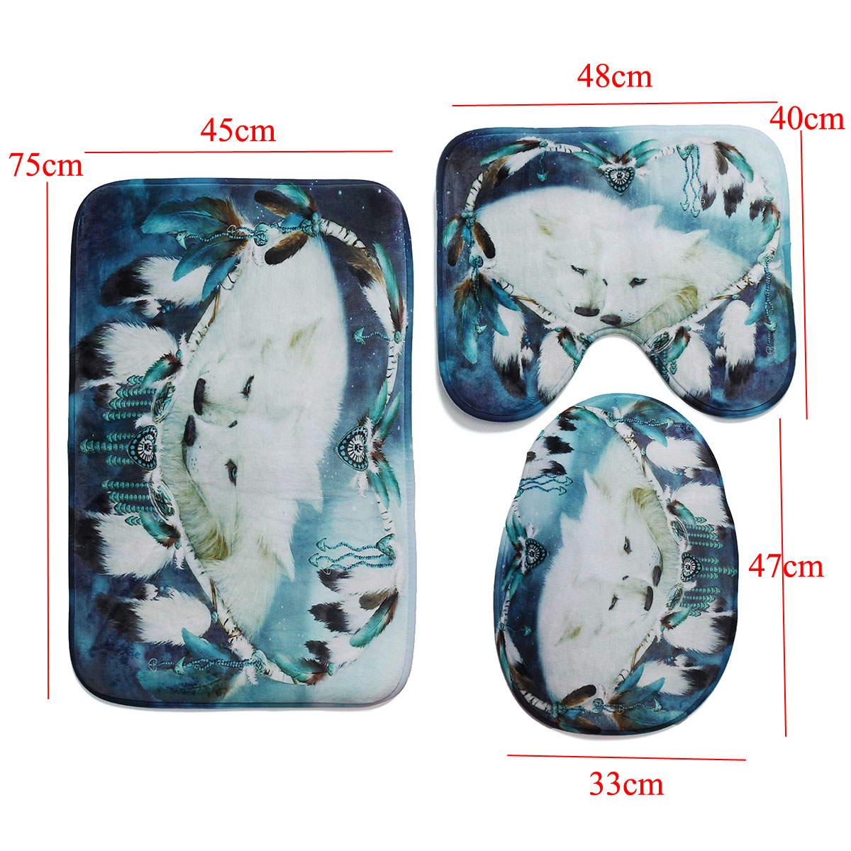 B68916-White-Wolf-Dream-Catcher-Bathroom-Shower-Curtain-Lid-Toilet-Mat-Cover-Bath-Floor-Mat-1539613-7