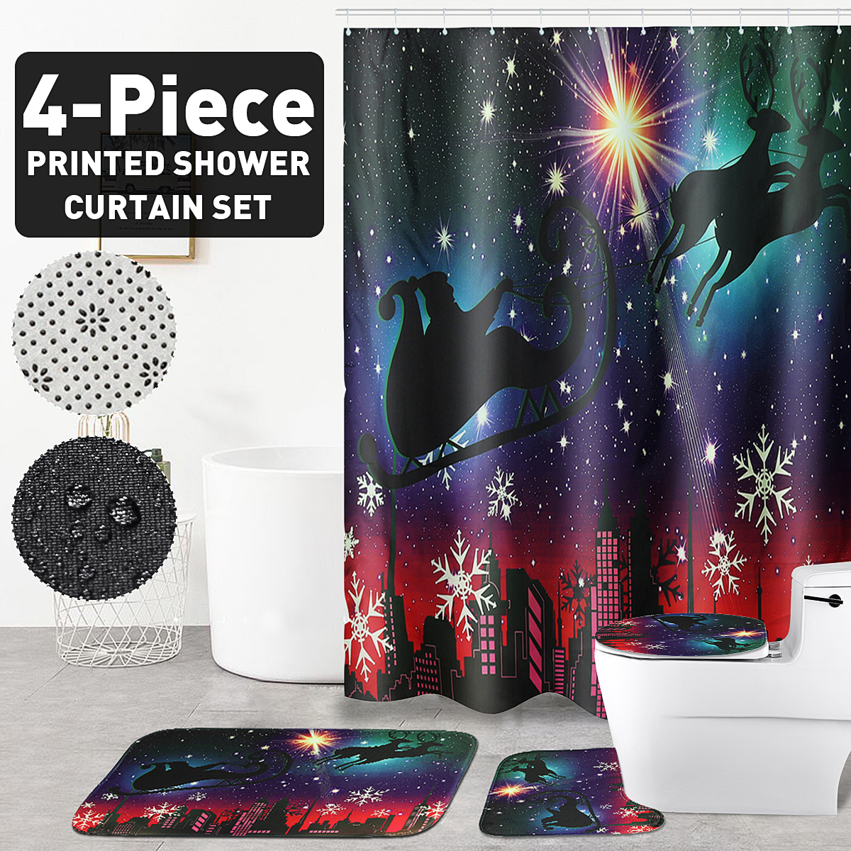 Christmas-Shower-Curtain-Bathroom-Rug-Mat-Toilet-Lid-Cover-Bath-Set-Non-Slip-1795269-1