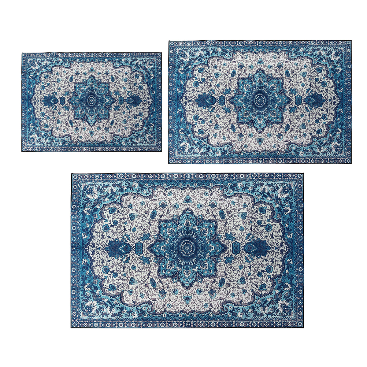 Premium-Large-Floor-Rug-Navy-Blue-Super-Soft-Print-Traditional-Persian-Carpet-1878868-9