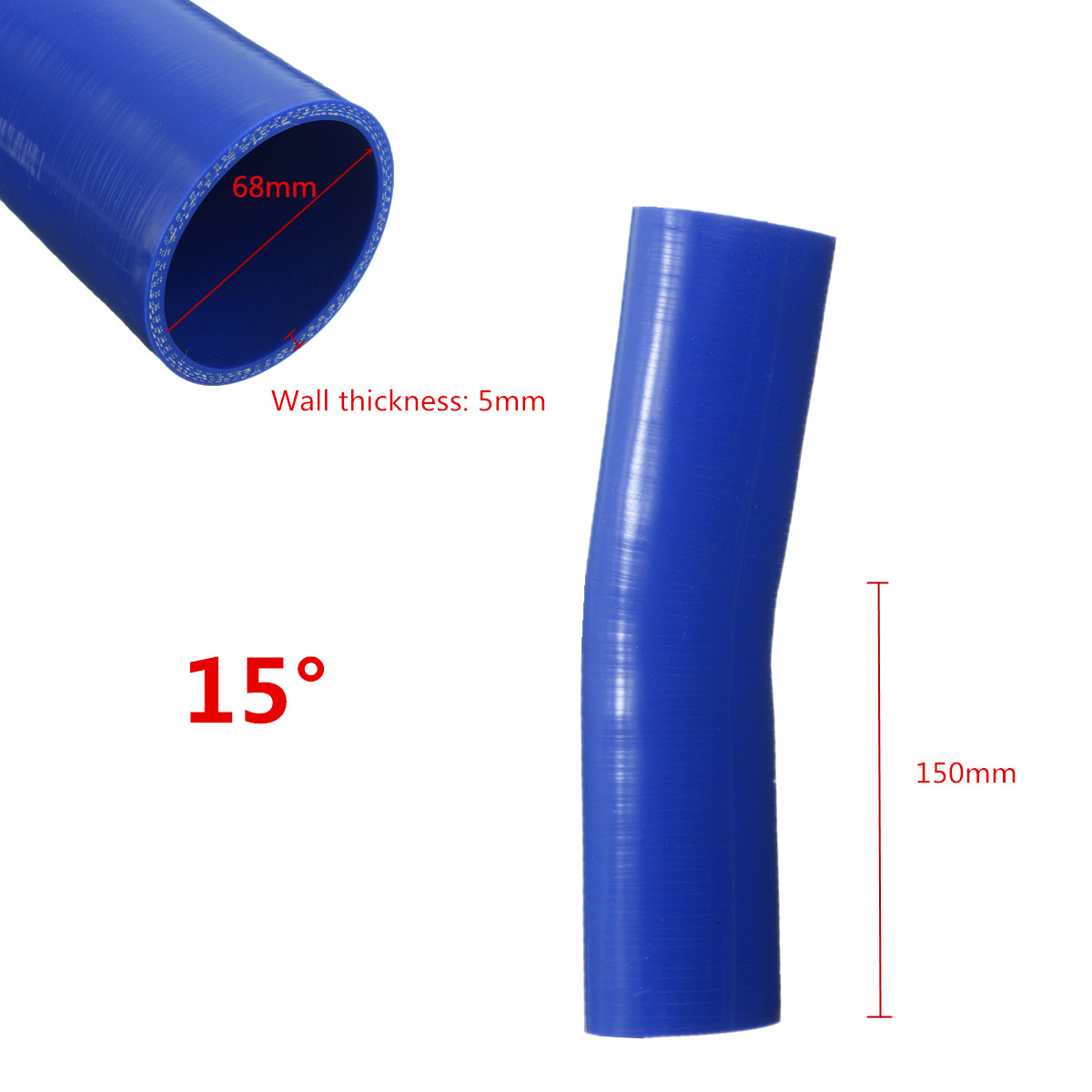 150mm-Silicone-Hose-Rubber-15-Degree-Elbow-Bend-Hose-Air-Water-Coolant-Joiner-Pipe-Tube-1587657-6