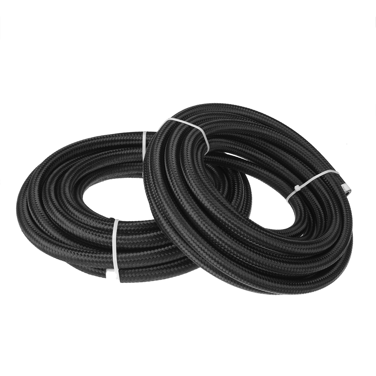 20FT-AN6-AN8-Fuel-Hose-Oil-Gas-Line-Nylon-Stainless-Steel-Braided-Silver-Black-1683239-3