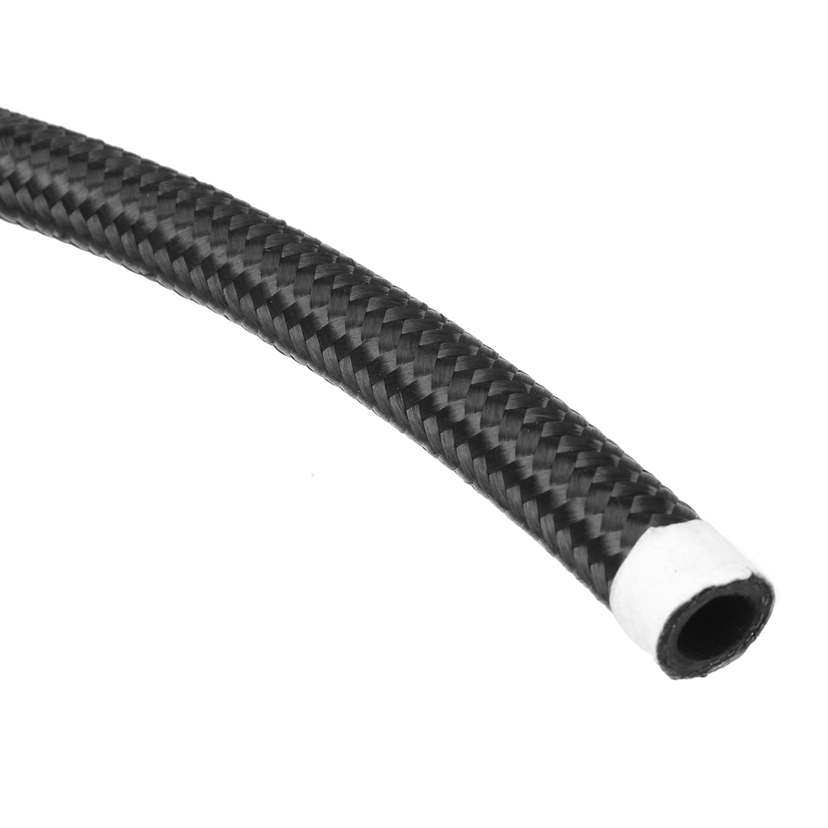 20FT-AN6-AN8-Fuel-Hose-Oil-Gas-Line-Nylon-Stainless-Steel-Braided-Silver-Black-1683239-8