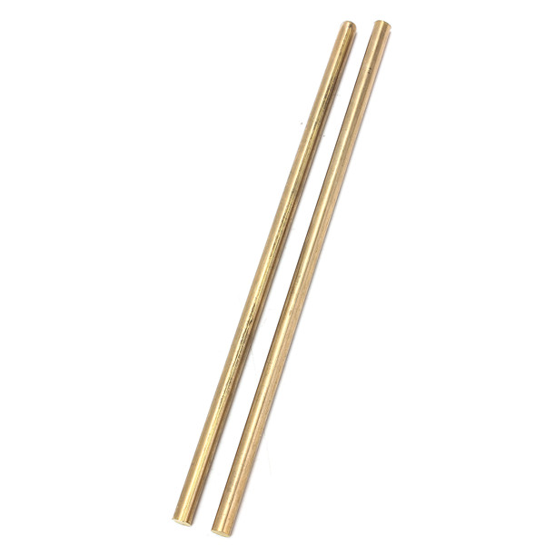 2pcs-150mm-x-5mm-Brass-Rod-Bar-Hardware-Solid-Round-Rods-1126179-3