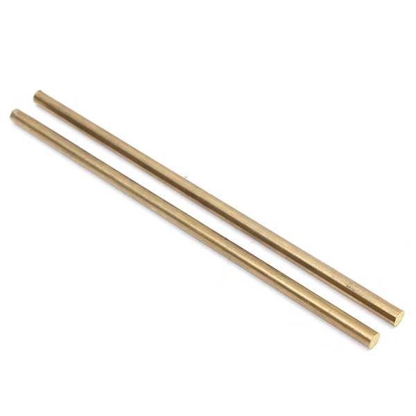 2pcs-150mm-x-5mm-Brass-Rod-Bar-Hardware-Solid-Round-Rods-1126179-4