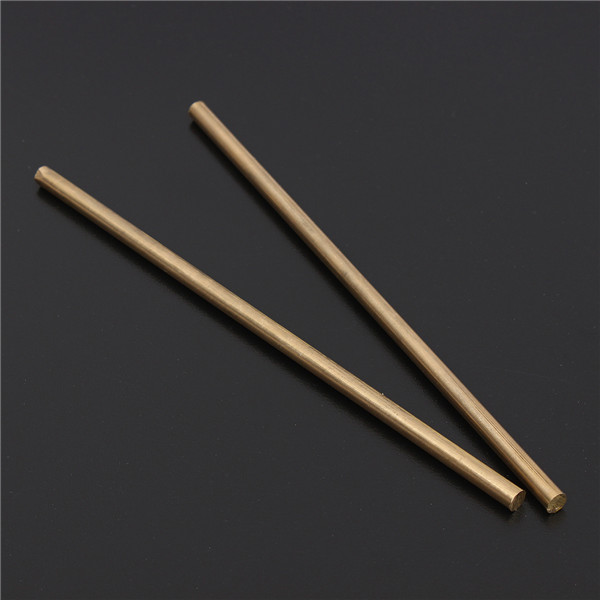 2pcs-150mm-x-5mm-Brass-Rod-Bar-Hardware-Solid-Round-Rods-1126179-7