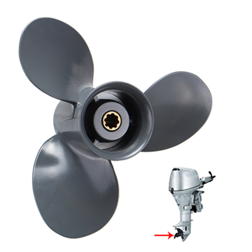 3-Blade-Aluminum-12439-14-x-10-Outboard-Engine-Propeller-Prop-for-Honda-15-20HP-1379549-2