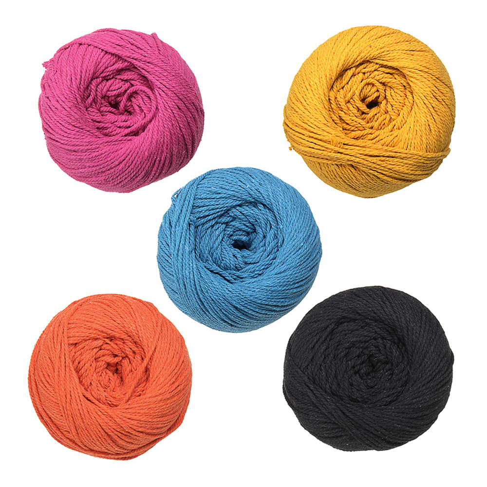 3mmX260m-Macrame-Rope-Cotton-String-DIY-Braided-Wire-Tools-BlackLake-BlueOrangeRose-RedYellow-1340990-2