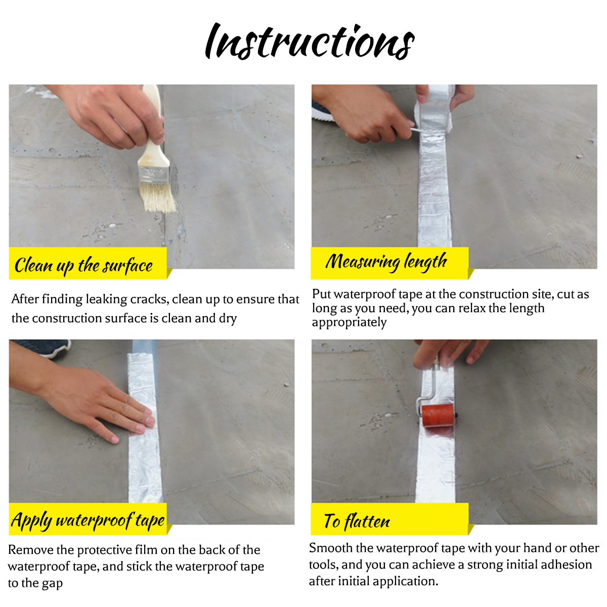 Aluminum-Foil-Butyl-Rubber-Tape-Self-Adhesive-Waterproof-Home-Roof-Pipe-Repair-Tape-1681292-9