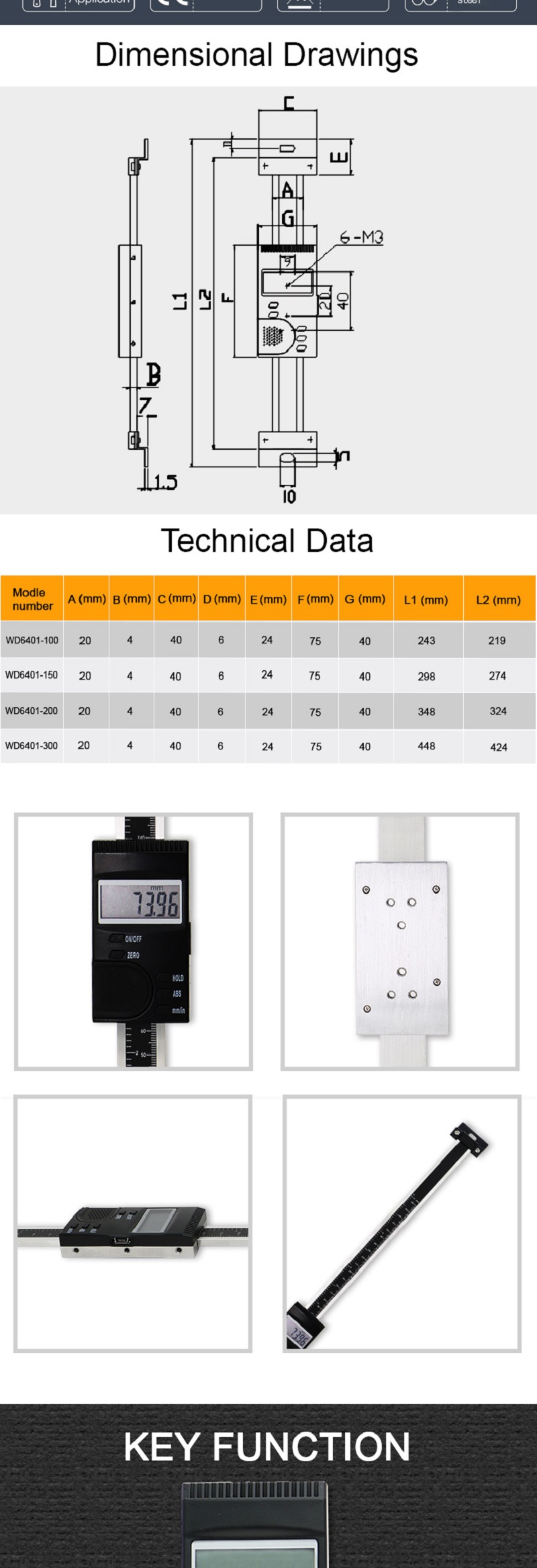 0-300mm-Vertical-Type-Digital-Stainless-Steel-Linear-Scale-Ruler-Measuring-instrument-Tools-Vertical-1741799-3