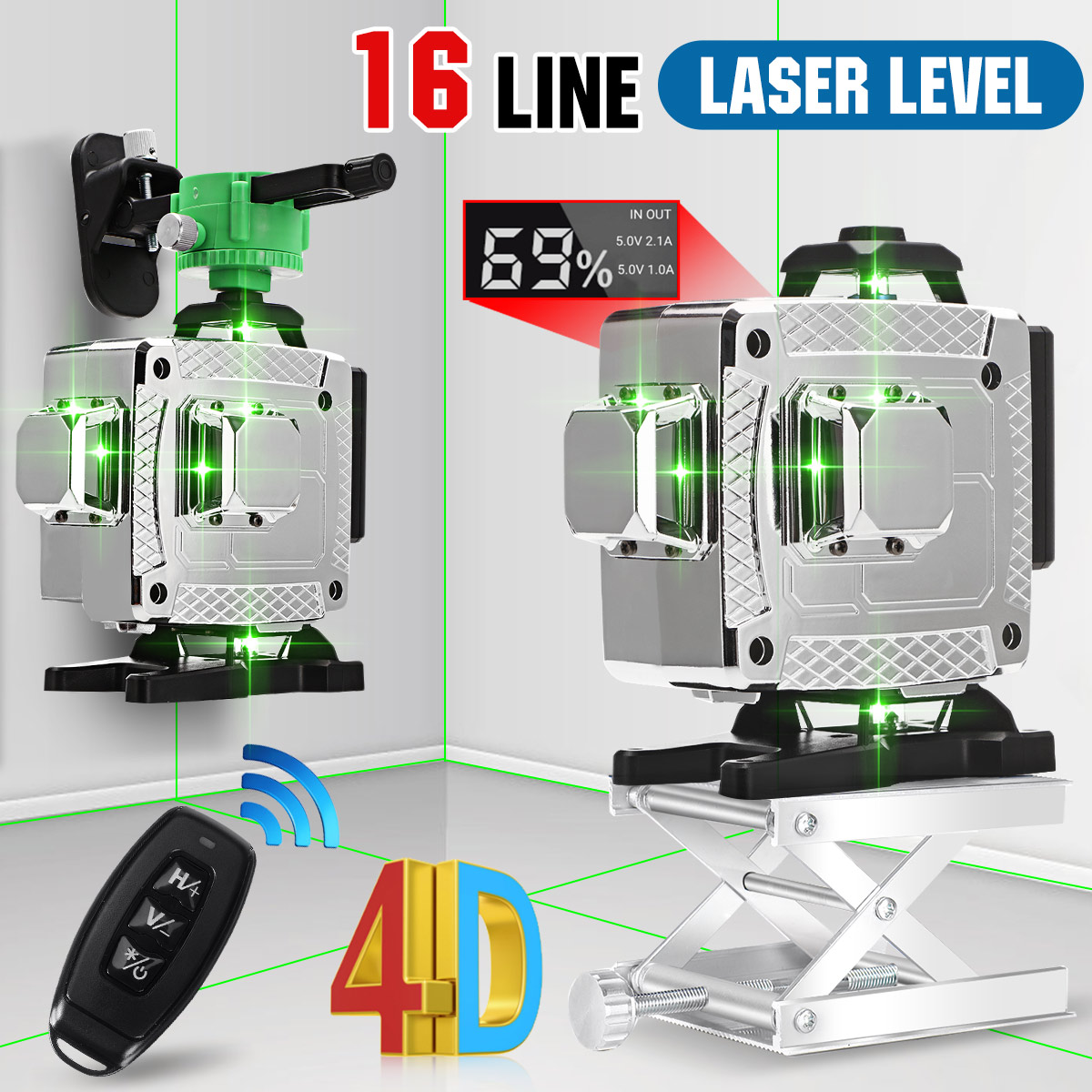 1216-Lines-4D-Green-Light-Laser-Level-Auto-Self-Leveling-Cross-360deg-Rotary-Measuring-1886261-1