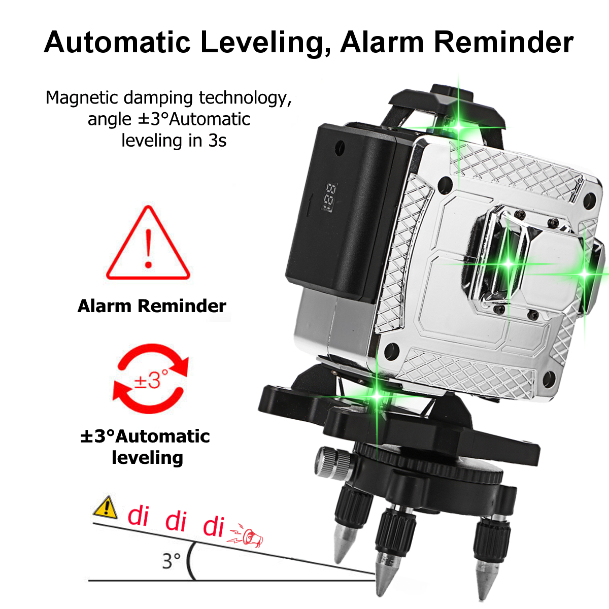 1216-Lines-4D-Green-Light-Laser-Level-Auto-Self-Leveling-Cross-360deg-Rotary-Measuring-1886261-8
