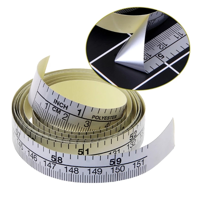 150cm-Self-Adhesive-Metric-Measure-Tape-Vinyl-Ruler-For-Sewing-Machine-Sticker-1880088-1