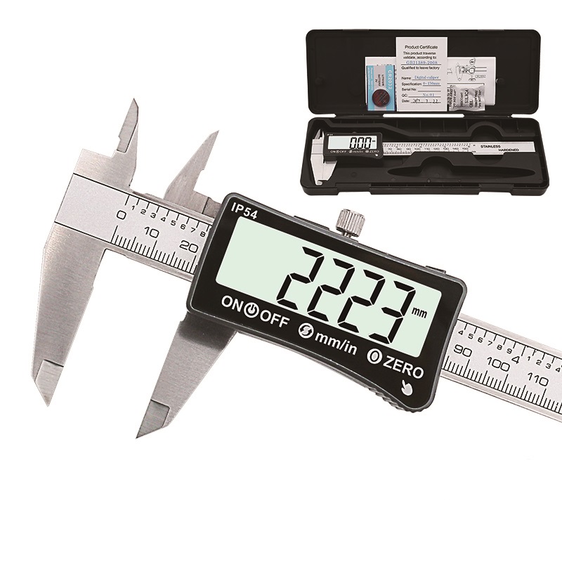 150mm-Stainless-Steel-Digital-Caliper-IP54-Coolant-Proof-Digital-Caliper-Full-screen-LCD-Display-1545581-1