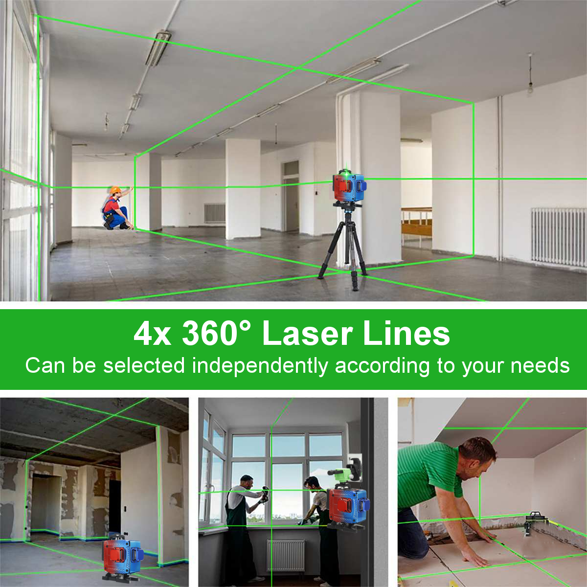 16-Line-4D-Colorful-Green-Light-Laser-Level-SingleDual-Battery-360deg-Horizontal-Vertical-Cross-Meas-1890362-14