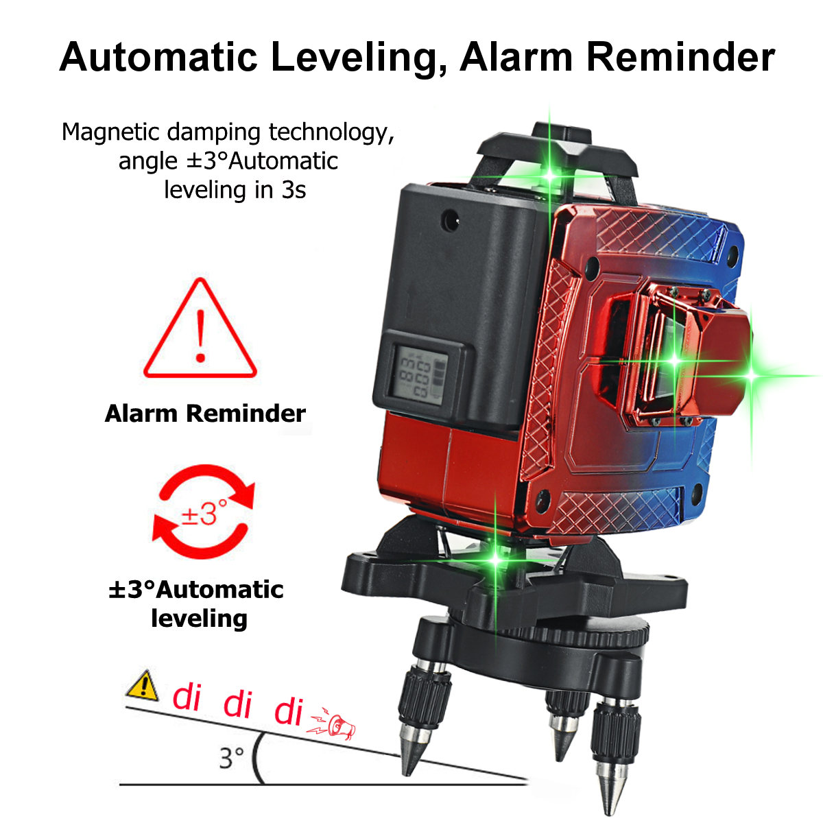 16-Line-4D-Colorful-Green-Light-Laser-Level-SingleDual-Battery-360deg-Horizontal-Vertical-Cross-Meas-1890362-7