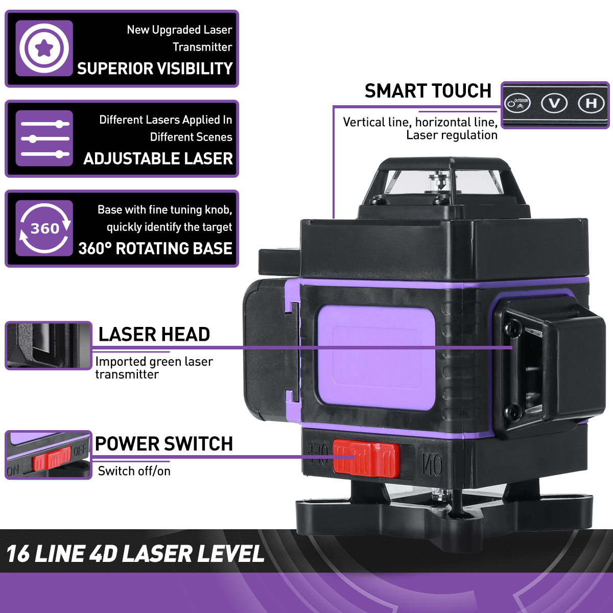 16-Line-4D-Laser-Level-Green-Light-Auto-Self-Leveling-Cross-360deg-Rotary-Measuring-1886628-11