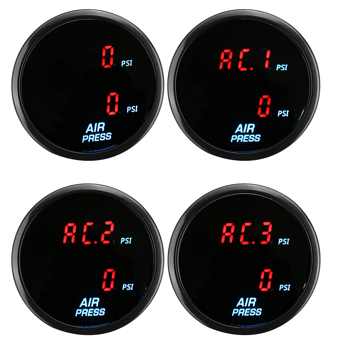 2-52mm-Dual-Digital-Air-Pressure-Gauge-PSI-Air-Suspension-Meter-Red-LED-1710110-3