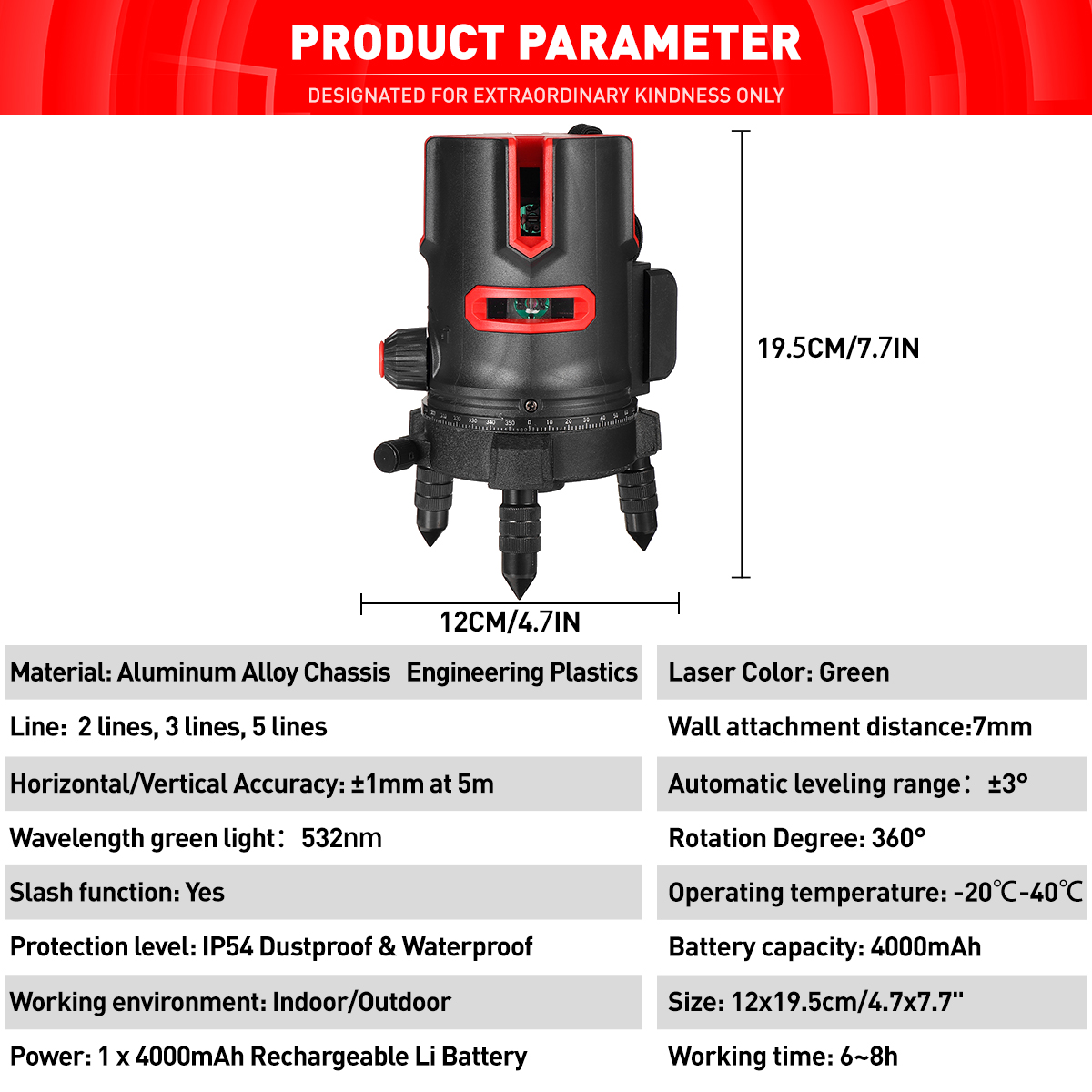 235-Lines-360deg-Rotatable-Laser-Level-Self-Leveling-Green-Light-Alternating-Direct-Horizontal-Verti-1877793-5