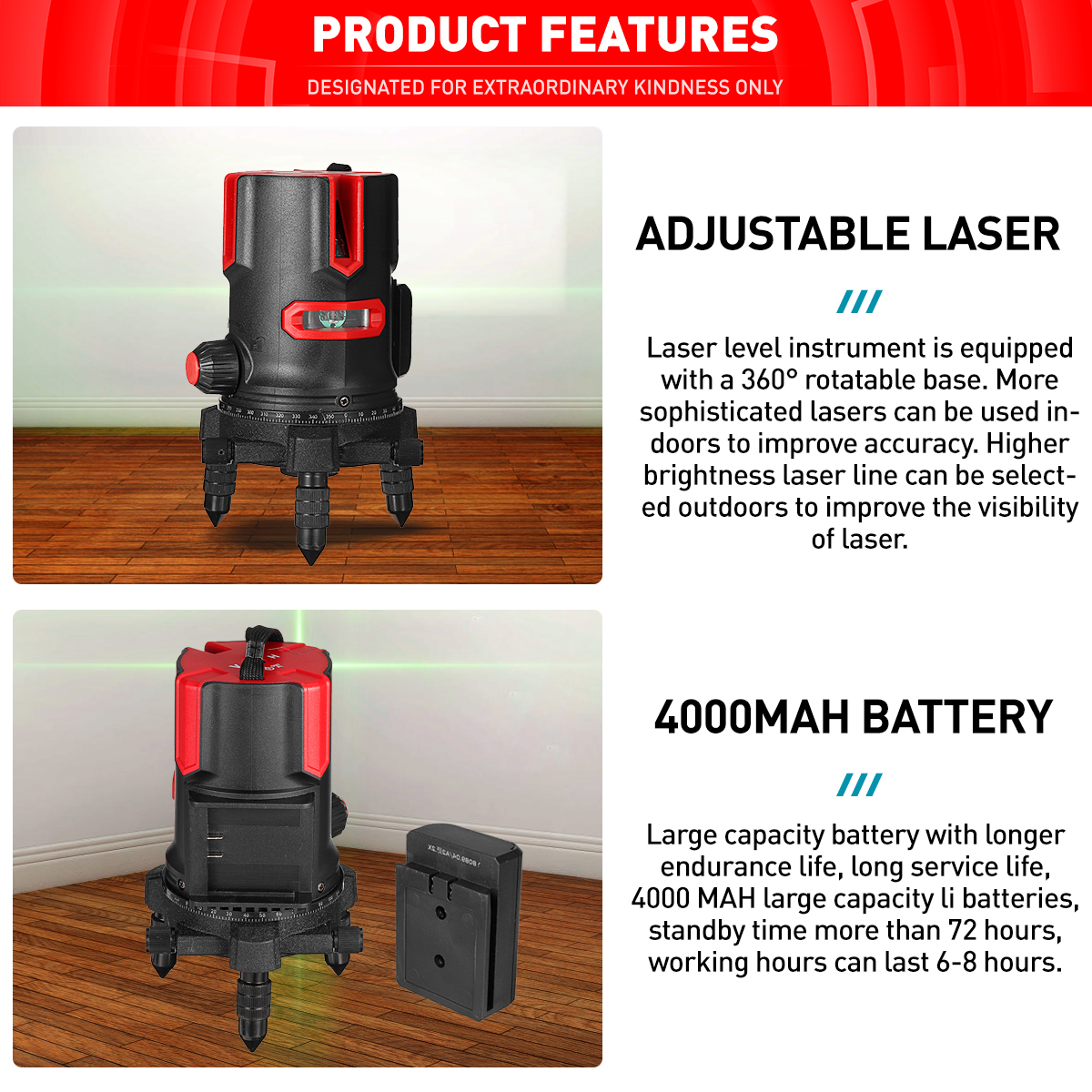 235-Lines-360deg-Rotatable-Laser-Level-Self-Leveling-Green-Light-Alternating-Direct-Horizontal-Verti-1877793-7