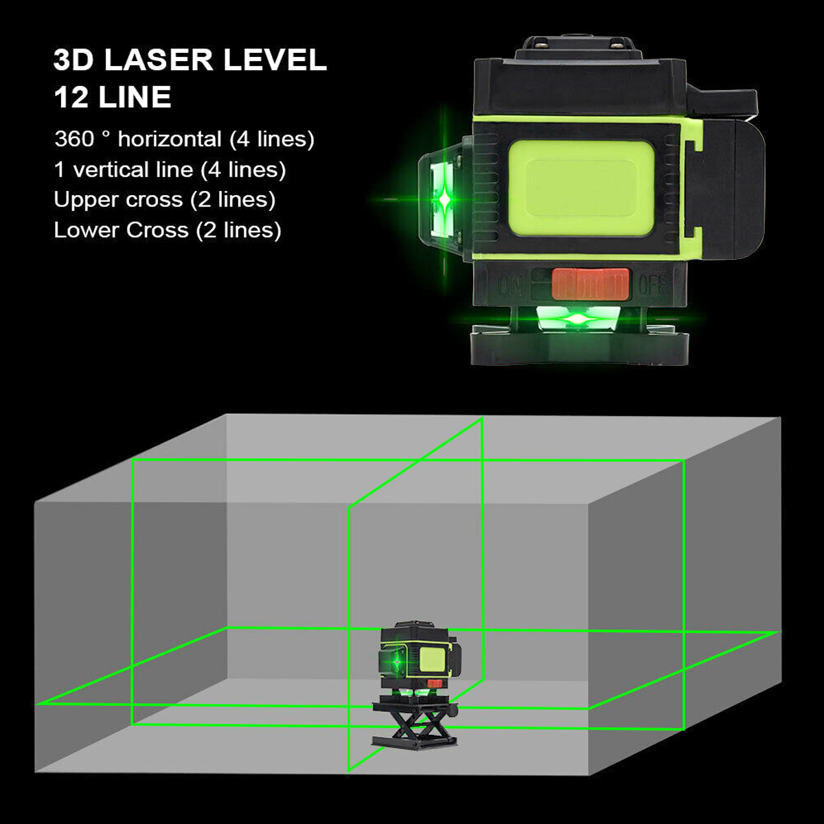 3D-Laser-Level-12-Lines-Green-Light-360deg-Self-levelling-Rotary-Cross-Line-Laser-EU-Plug-1865177-6
