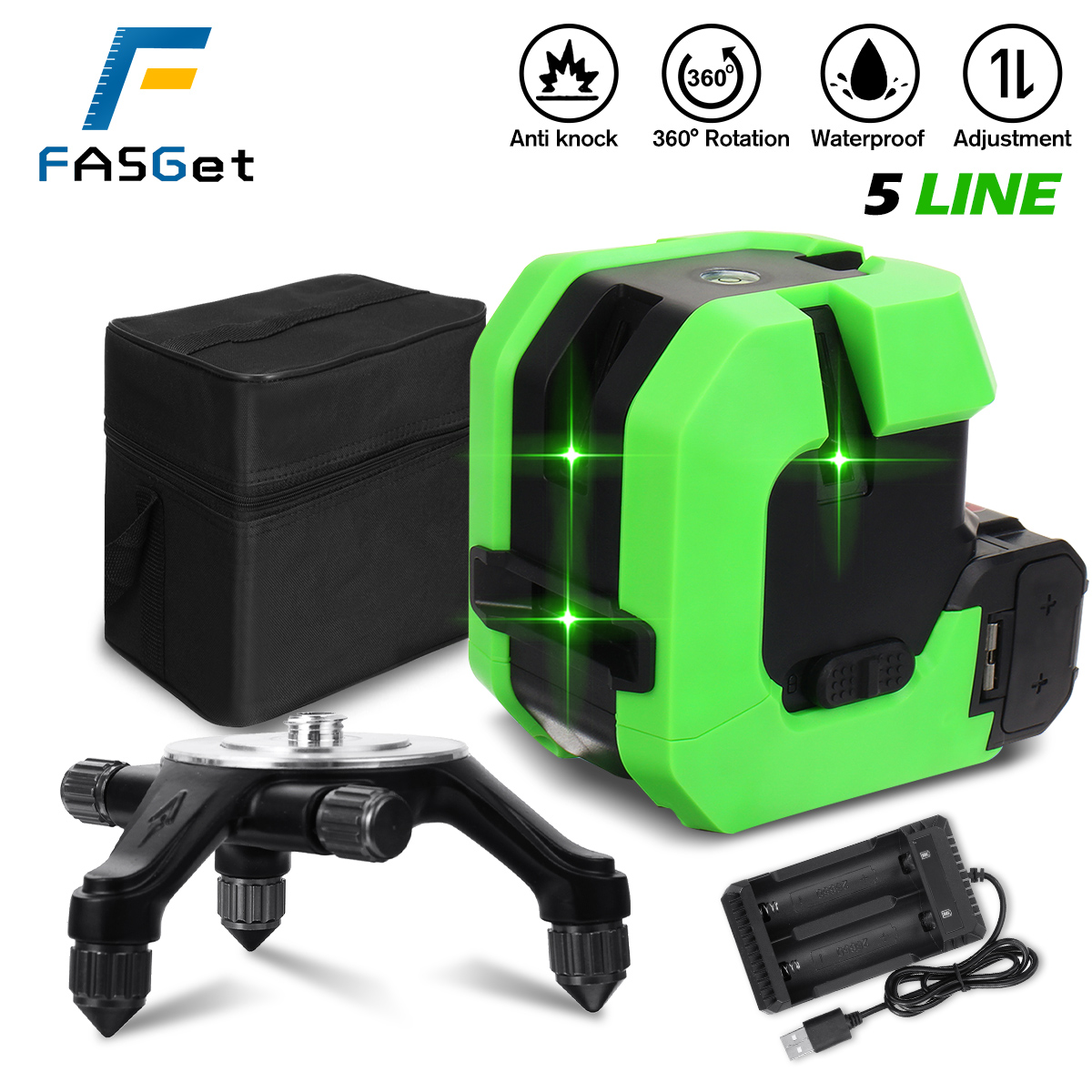 5-Lines-USB-Laser-Level-360deg-Rotatable-Self-Leveling-Indoor-Outdoor-Green-Light-Horizontal-Vertica-1873047-1