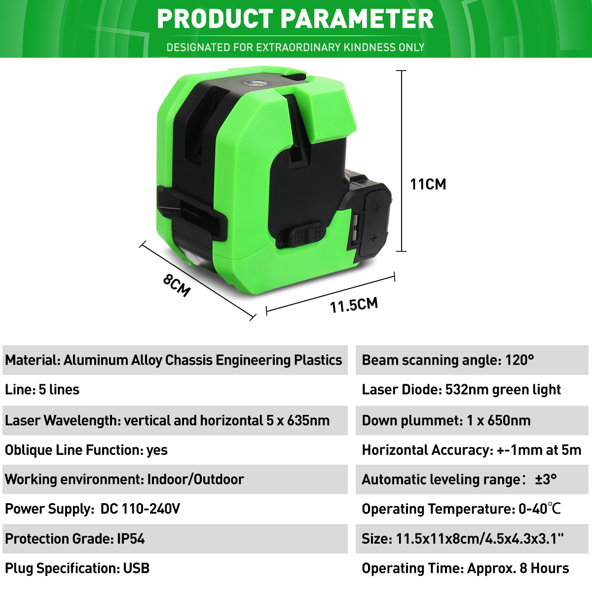 5-Lines-USB-Laser-Level-360deg-Rotatable-Self-Leveling-Indoor-Outdoor-Green-Light-Horizontal-Vertica-1873047-6