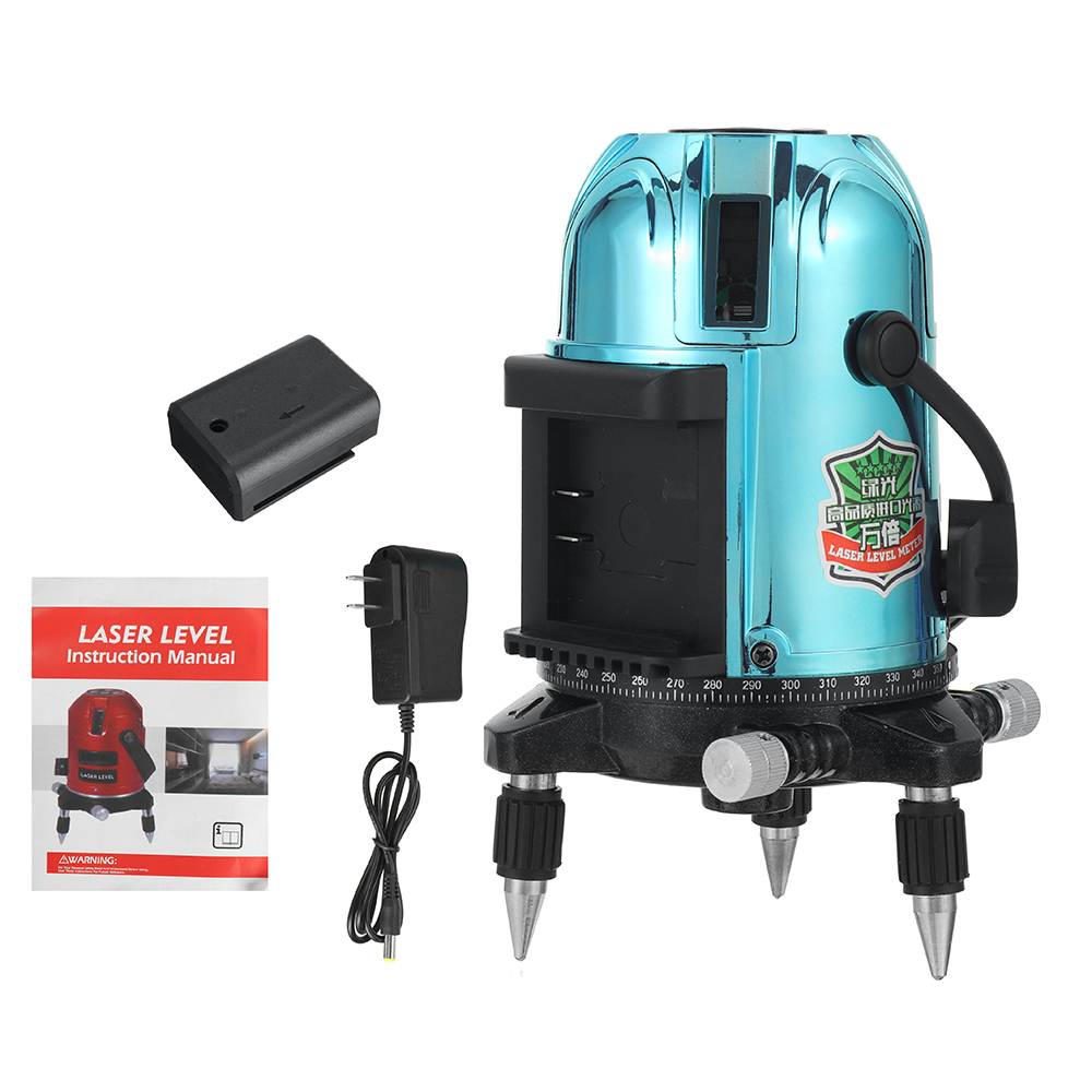 5-line-Green-Light-Laser-Level-360deg-Electroplating-Multi-color-Shell-Laser-Level-with-Base-1910685-13