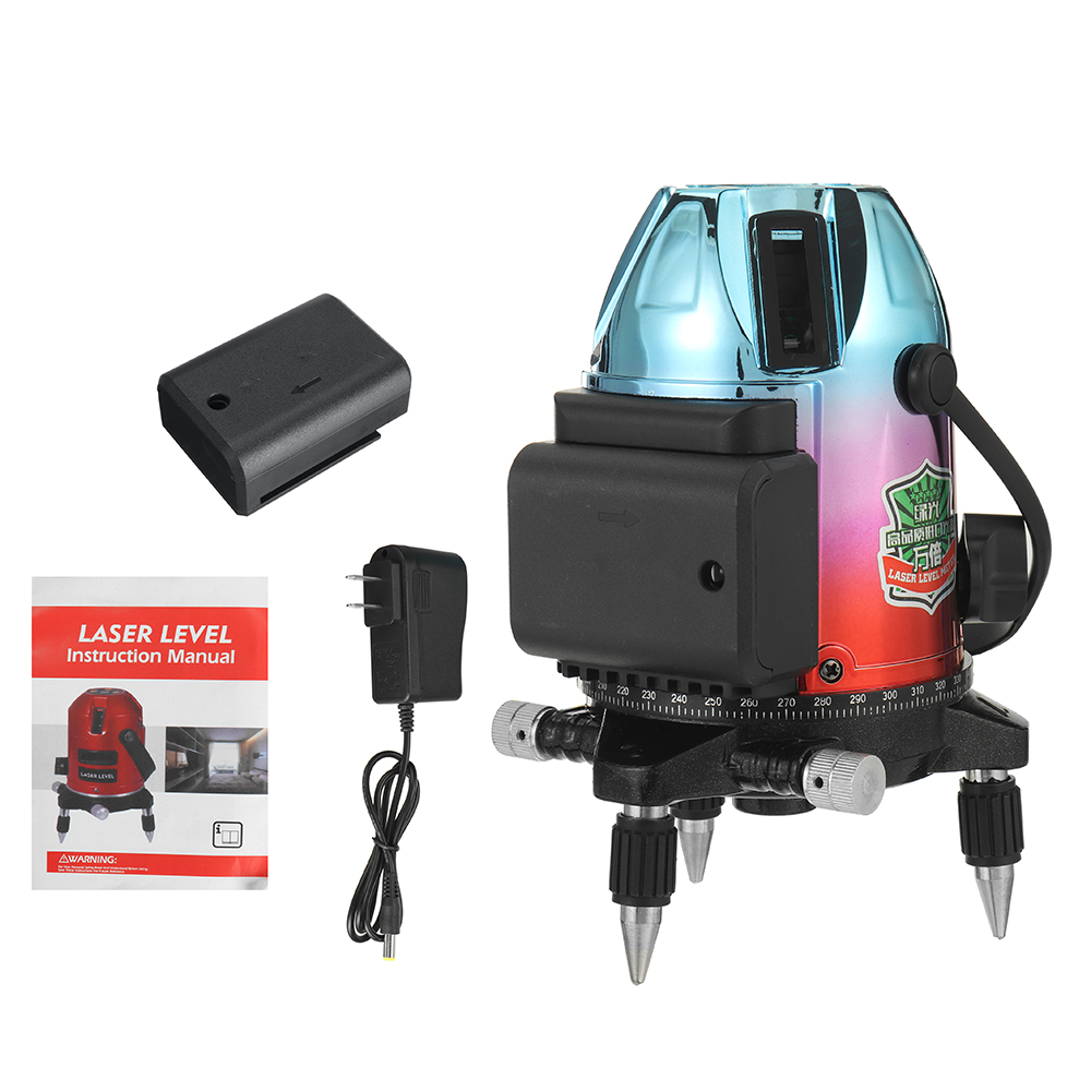 5-line-Green-Light-Laser-Level-360deg-Electroplating-Multi-color-Shell-Laser-Level-with-Base-1910685-15