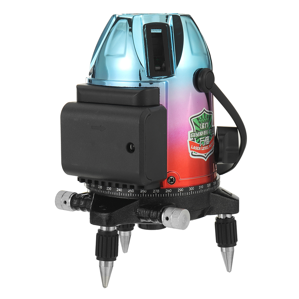 5-line-Green-Light-Laser-Level-360deg-Electroplating-Multi-color-Shell-Laser-Level-with-Base-1910685-7