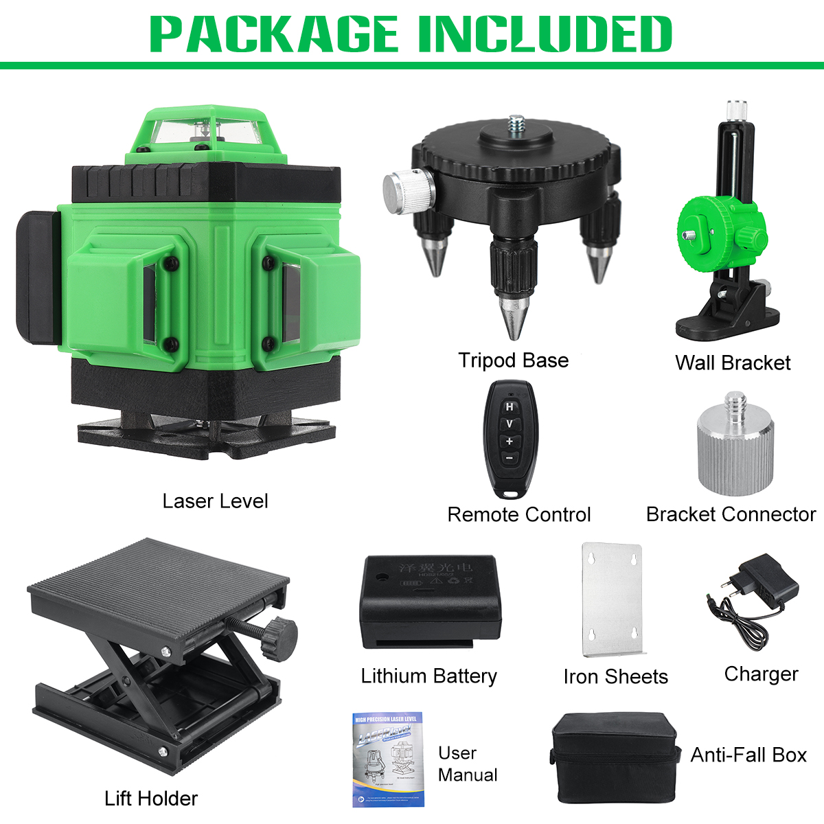 81216-Line-360deg-4D-Green-Light-Laser-Level-Horizontal-Vertical-Cross-Spirit-Level-Measure-Tool-Kit-1864088-9