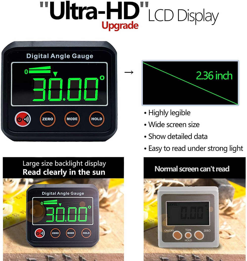 DL1912--4-x-90deg-Digital-Protractor-Angle-Finder-Bevel-Box-with-Magnetic-Base-and-Backlight-for-Woo-1917421-7