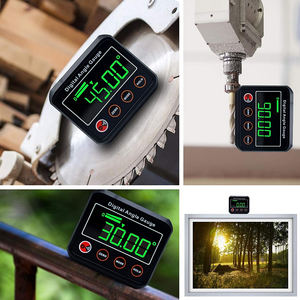 DL1912--4-x-90deg-Digital-Protractor-Angle-Finder-Bevel-Box-with-Magnetic-Base-and-Backlight-for-Woo-1917421-10