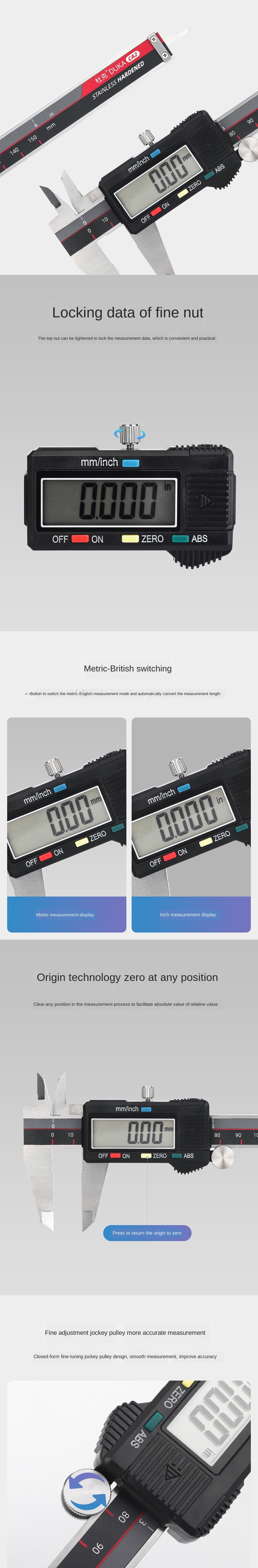 DUKA-CA2-Digital-Caliper-150mm-6-inch-LCD-Digital-Screen-Electronic-Vernier-Calipers-Micrometer-Accu-1733160-4