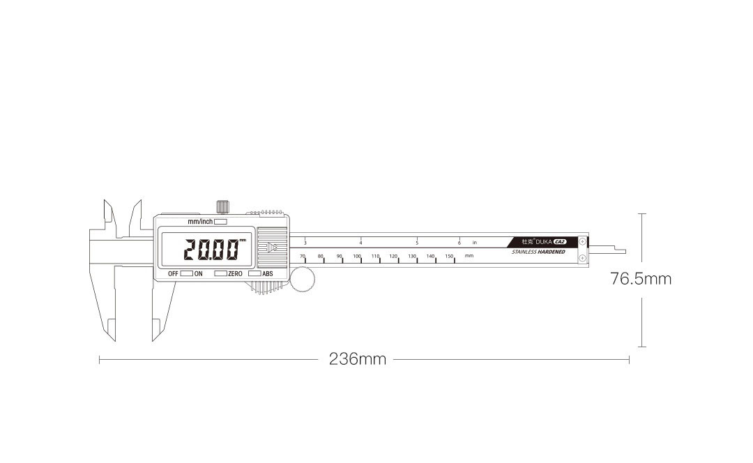 DUKA-CA2-Digital-Caliper-150mm-6-inch-LCD-Digital-Screen-Electronic-Vernier-Calipers-Micrometer-Accu-1733160-5