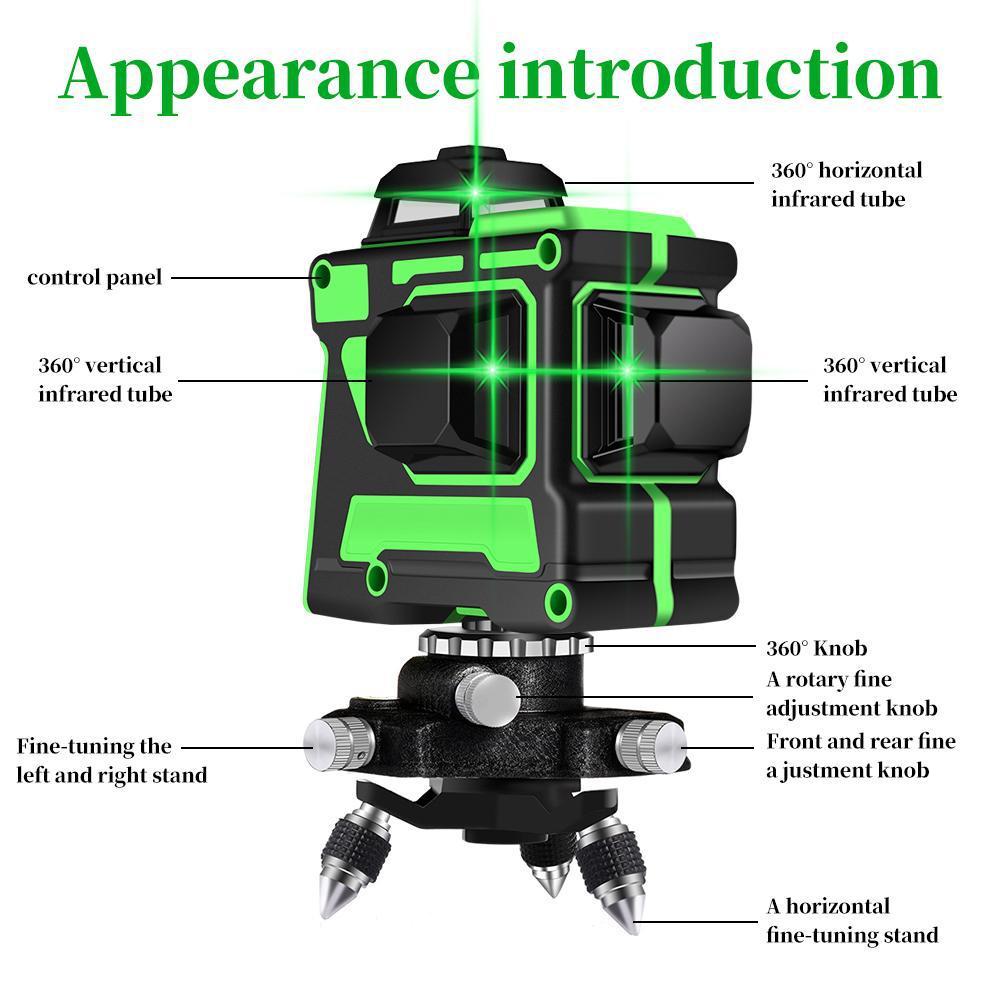 Dual-Battery-Self-Leveling-360deg-Rotary-12-Lines-Laser-Level-Green-Light-Infrared-Laser-Outdoor-Str-1773236-5