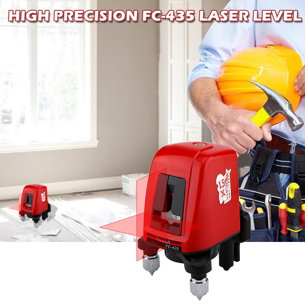 Foucault-FC-435-2-Red-Laser-level-Cross-Line-1-Point-Horizonatal-Vertival-360-Rotary-Self--Leveling-1567178-1