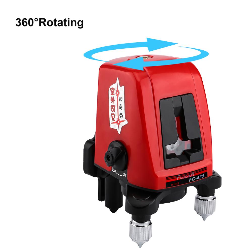 Foucault-FC-435-2-Red-Laser-level-Cross-Line-1-Point-Horizonatal-Vertival-360-Rotary-Self--Leveling-1567178-4