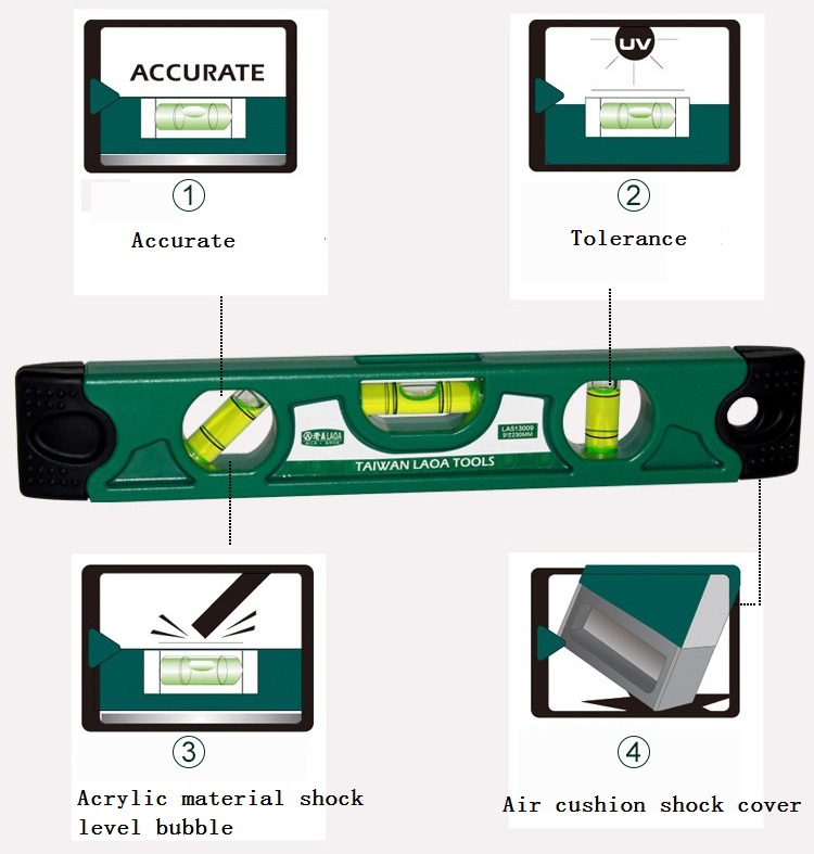 LAOA-LA513009-230MM-Digital-Laser-Level-Ruler-Spirit-Level-Angle-Gauge-Finder-Horizontal-Vertical-Cr-1708564-3