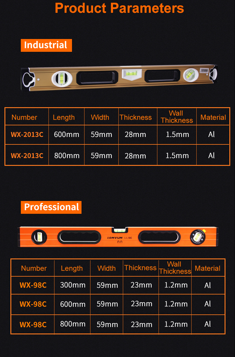 LOMVUM-800mm-High-Precision-Spirit-Level-Magnetic-High-Bearing-Ruler-Lever-Bubbles-Horizontal-Ruler--1267646-6