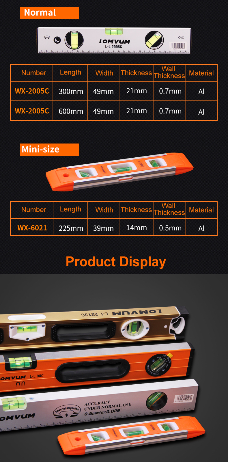 LOMVUM-800mm-High-Precision-Spirit-Level-Magnetic-High-Bearing-Ruler-Lever-Bubbles-Horizontal-Ruler--1267646-7