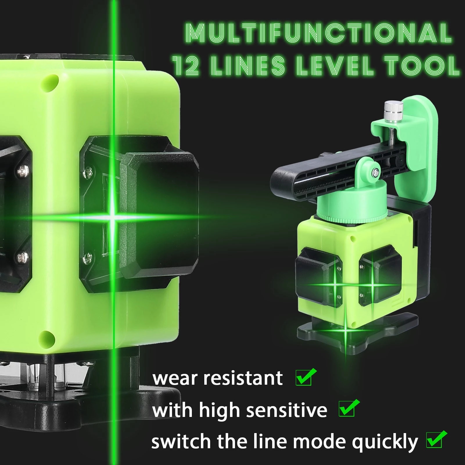 Mini-Multifunctional-12-Lines-Green-Light-Laser-Level-3deg-Self-leveling-USB-Rechargeable-Lithium-Ba-1908999-2