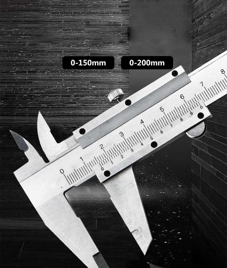 Mini-Vernier-Caliper150mm-200mm-300mm-Steel-Hardened-Metric-Machinist-Vernier-Caliper-Thickness-Gaug-1613857-2
