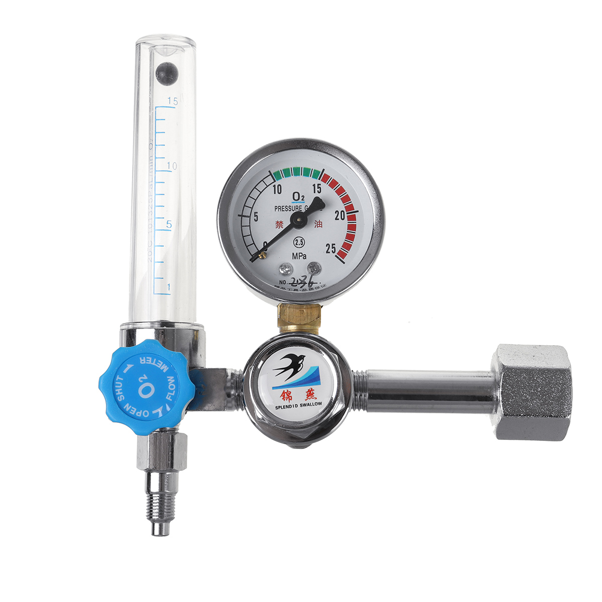 Oxygen-Cylinder-Regulator-Pressure-Flowmeters-Gauge-Valve-1814998-4