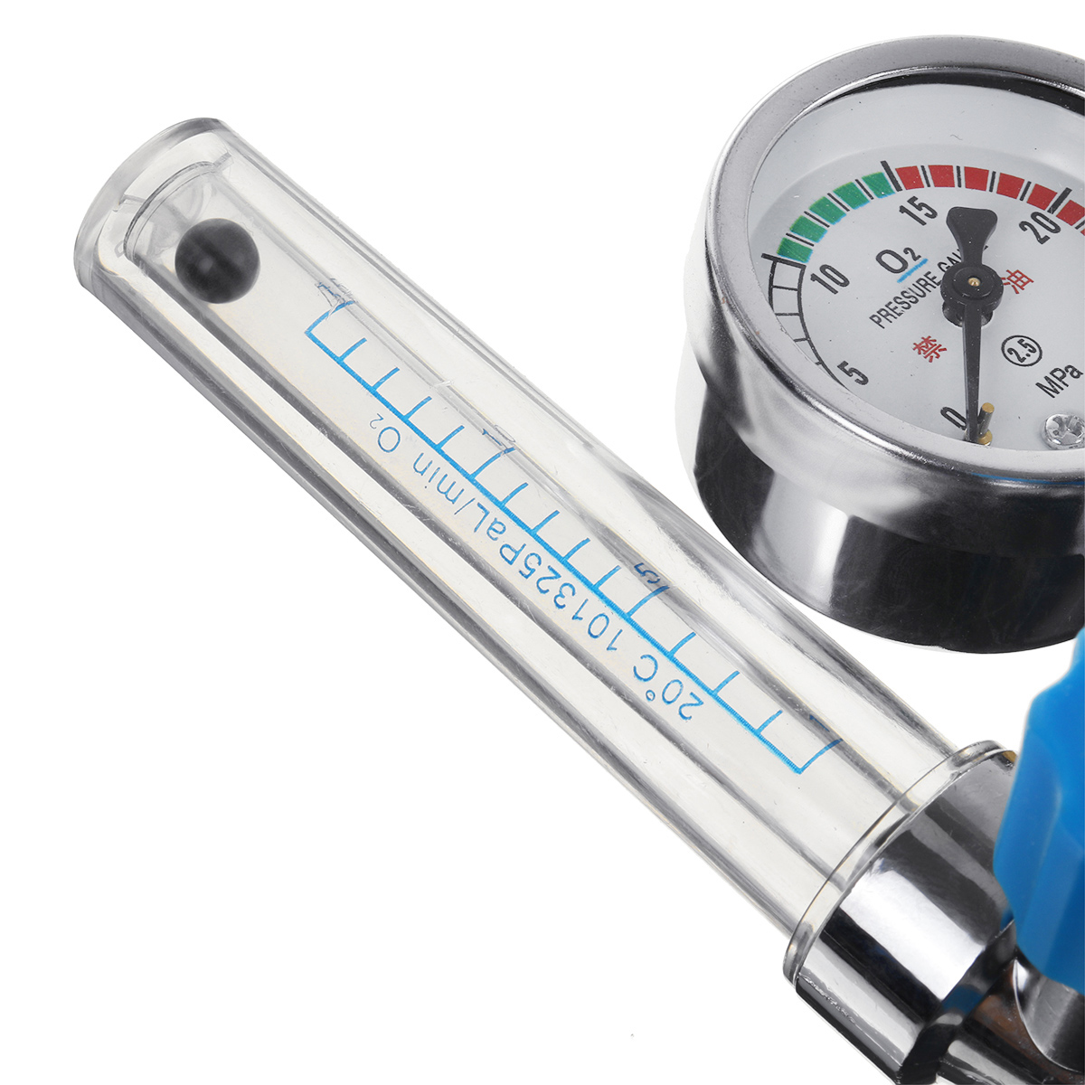 Oxygen-Cylinder-Regulator-Pressure-Flowmeters-Gauge-Valve-1814998-8