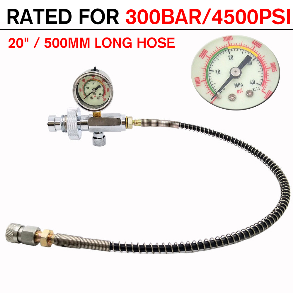Paintball-PCP-Din-Fill-Station-Charging-kit-300-bar-4500-psi-Air-Refill-Pressure-Gauge-1610866-2