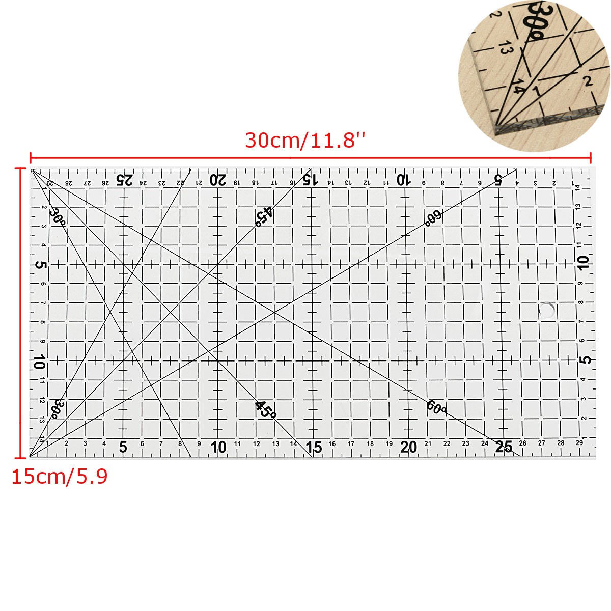 Quilting-Sewing-Patchwork-Foot-Aligned-Ruler-Grid-Cutting-Tailor-Craft-Scale-1158130-1