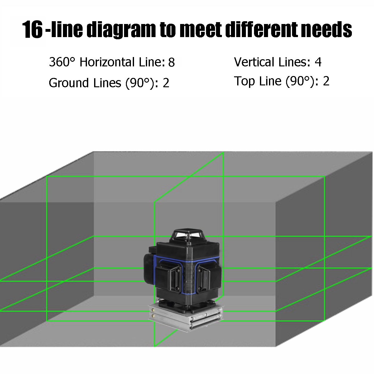 Rotary-Laser-Level-Green-16-Lines-3D-360deg-Cross-Line-Self-Leveling-Measure-Tool-1642218-10